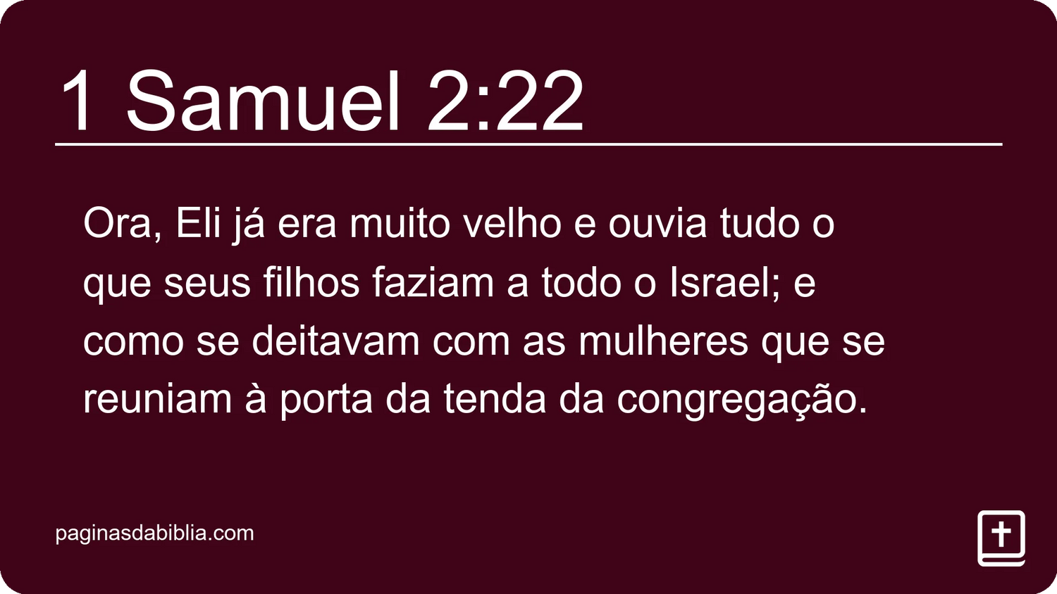 1 Samuel 2:22