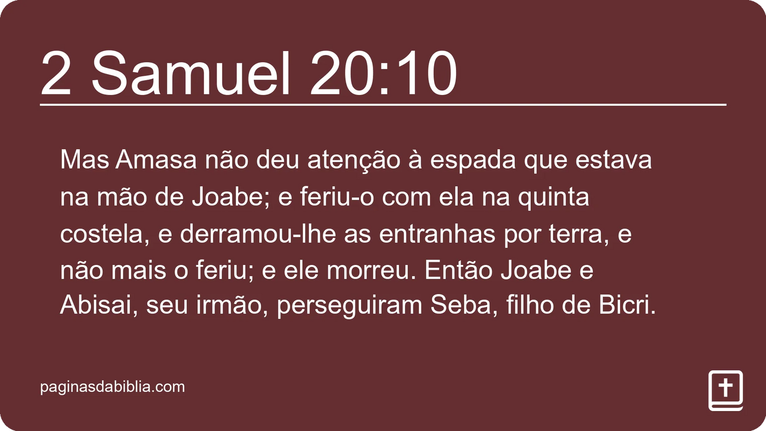 2 Samuel 20:10