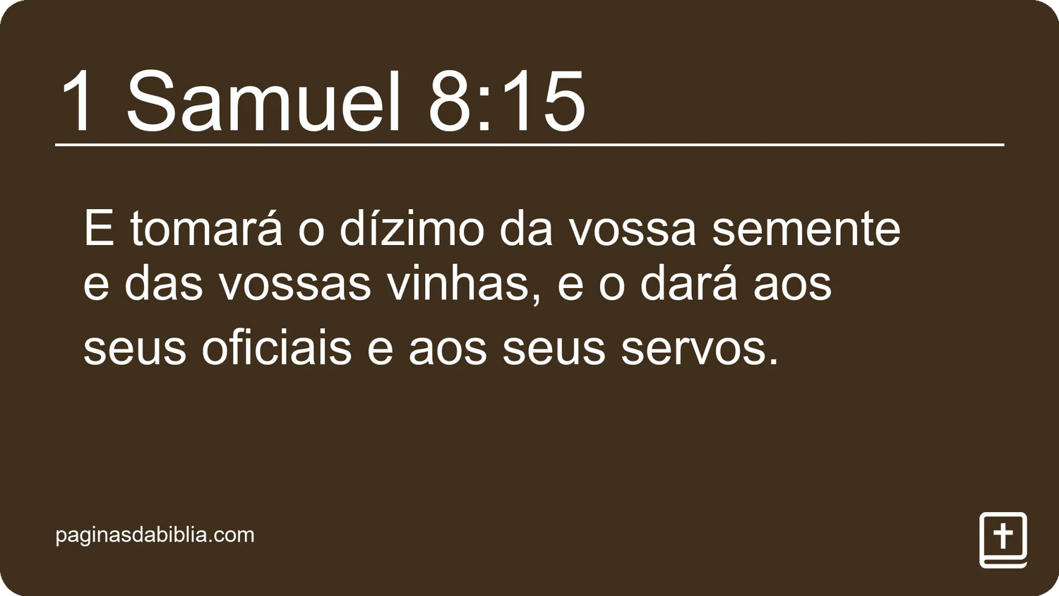 1 Samuel 8:15