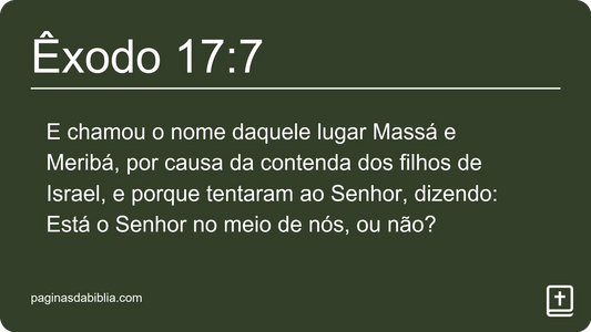 Êxodo 17:7