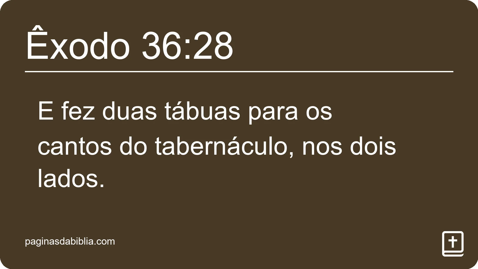 Êxodo 36:28