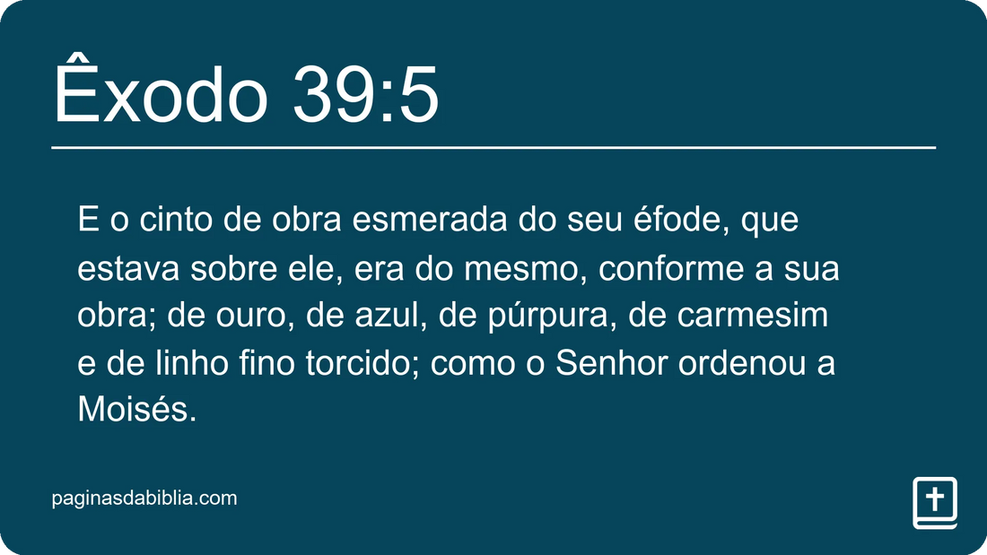 Êxodo 39:5