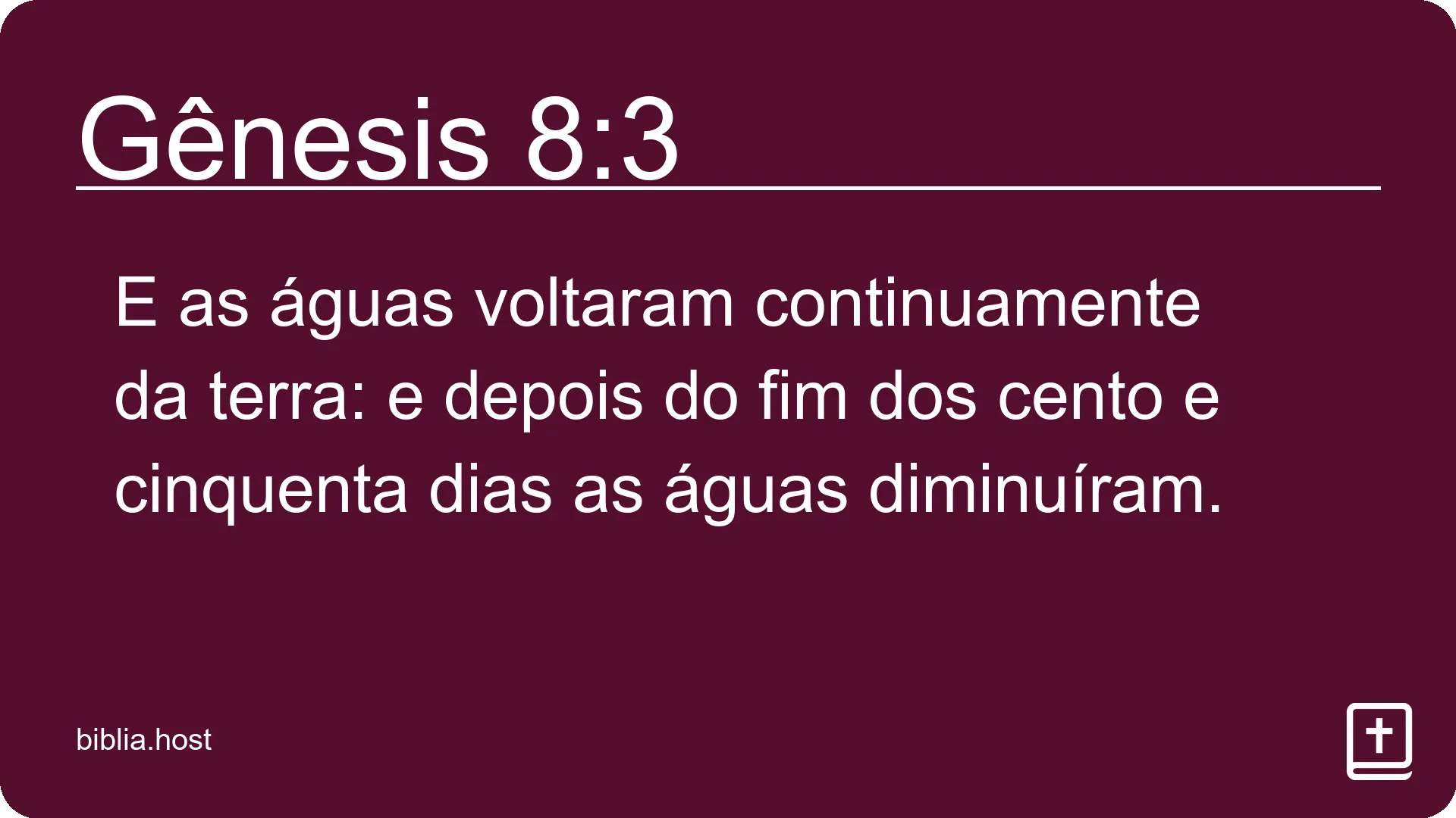 Gênesis 8:3