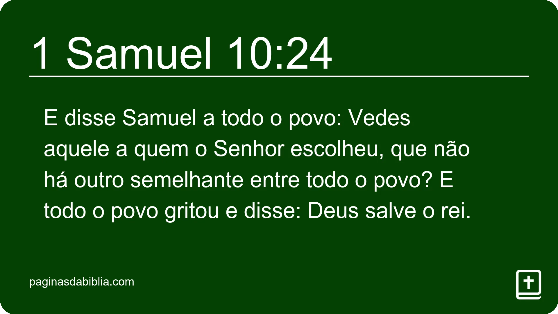 1 Samuel 10:24