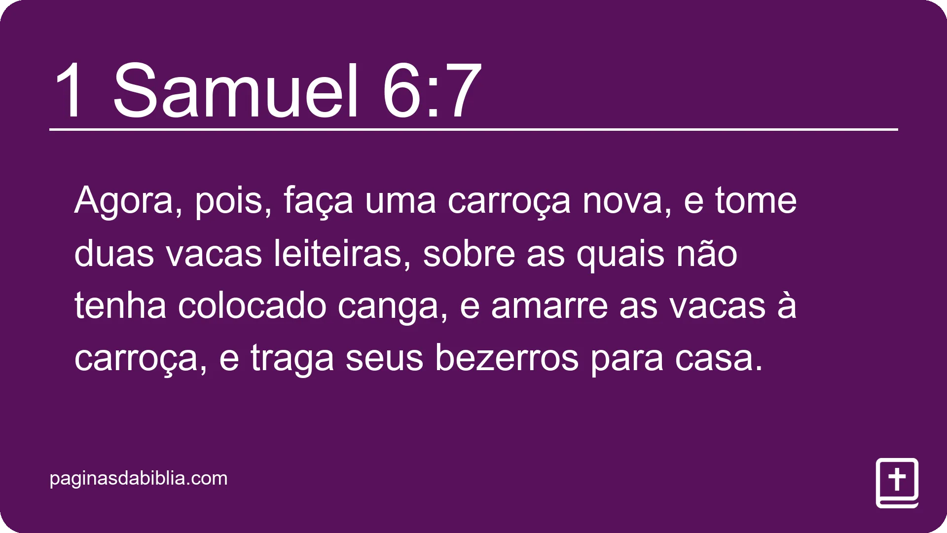 1 Samuel 6:7