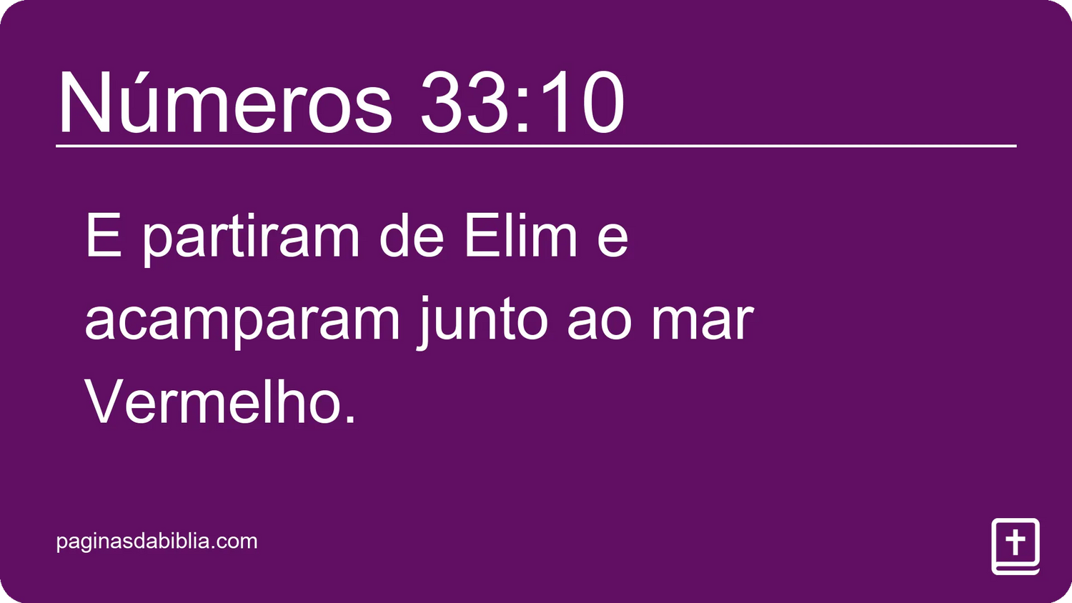 Números 33:10