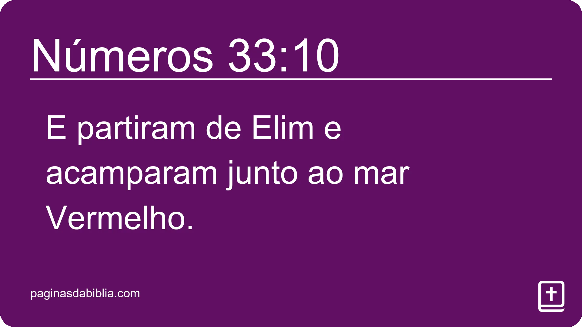 Números 33:10