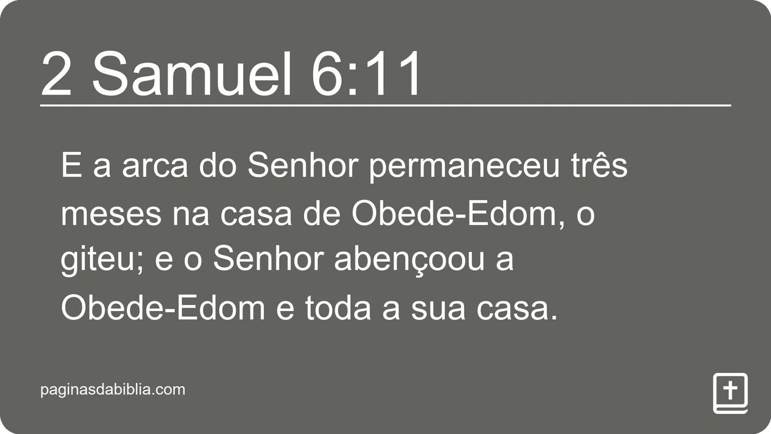 2 Samuel 6:11