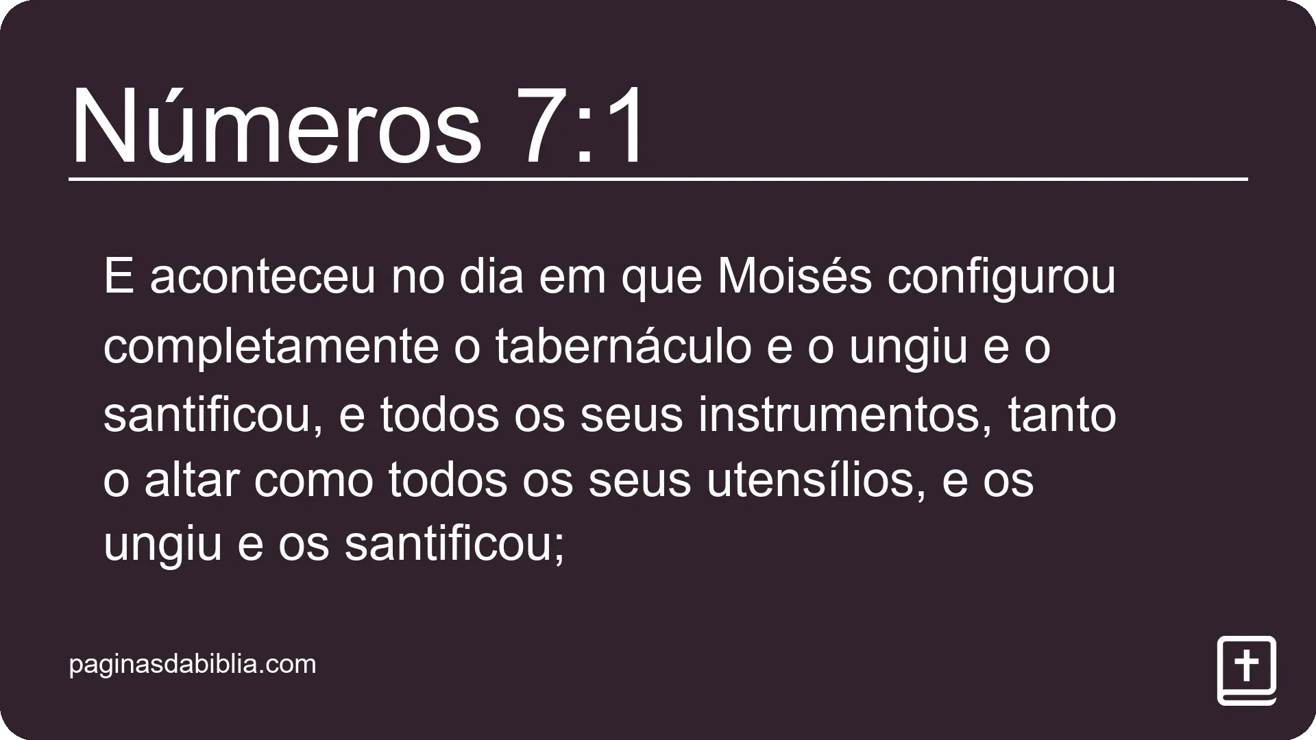 Números 7:1