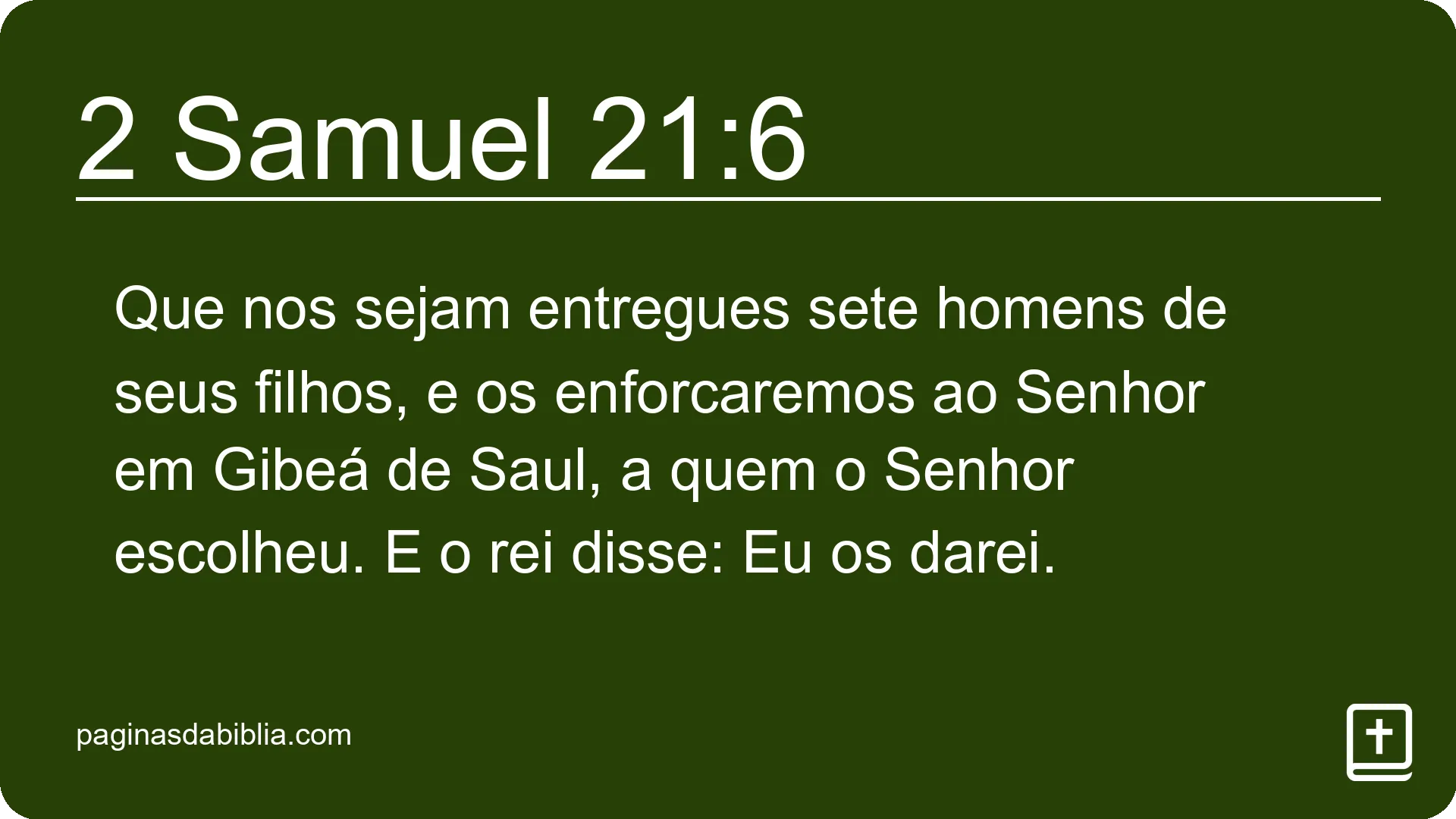 2 Samuel 21:6