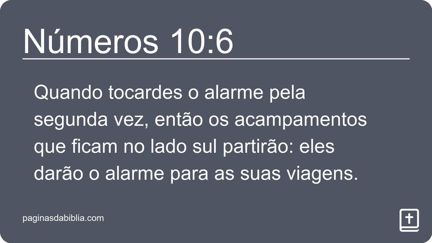 Números 10:6