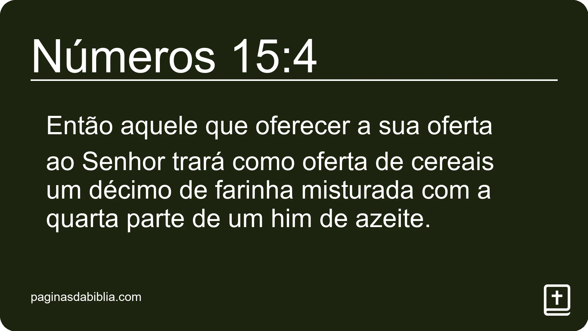 Números 15:4