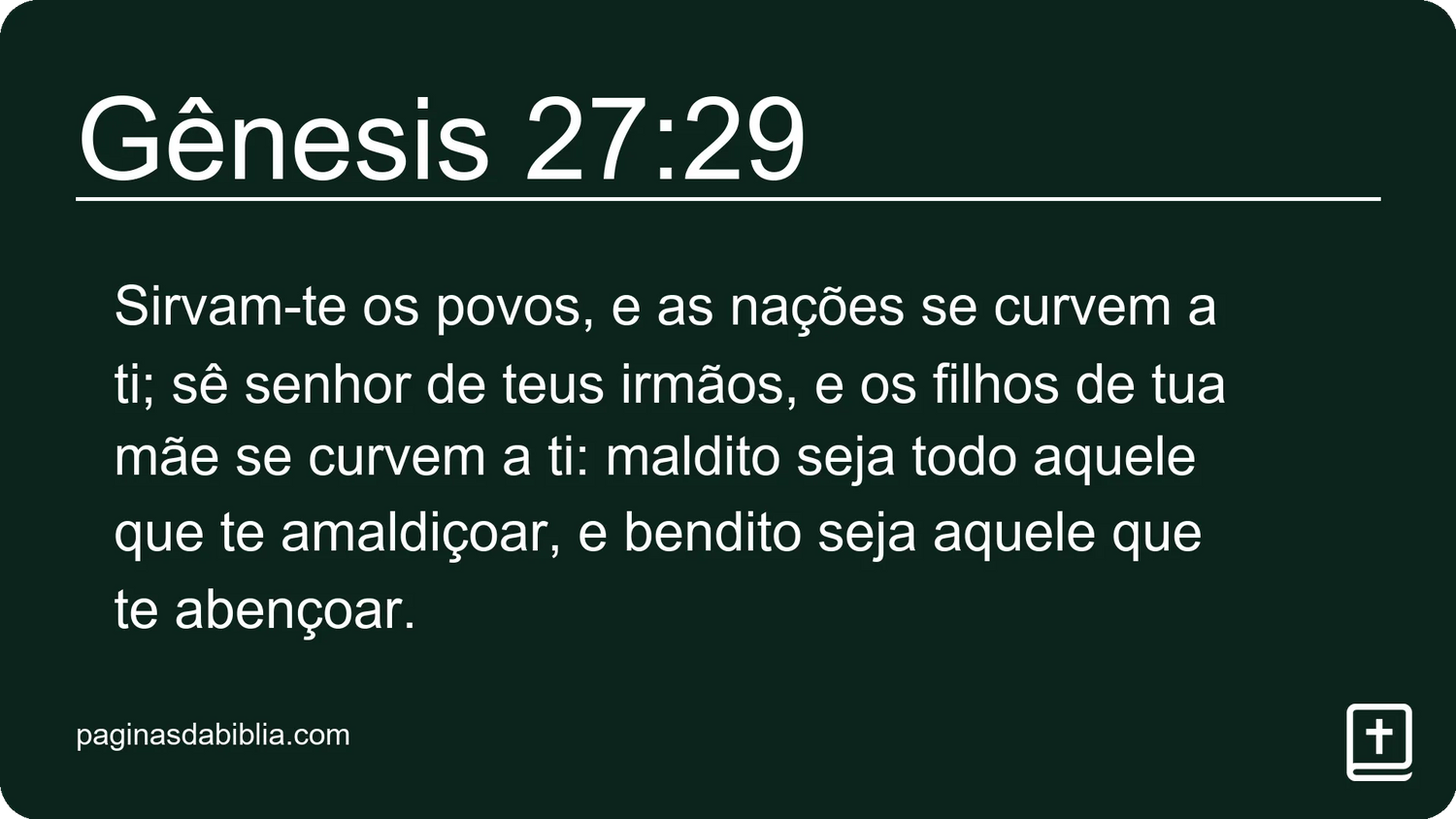 Gênesis 27:29