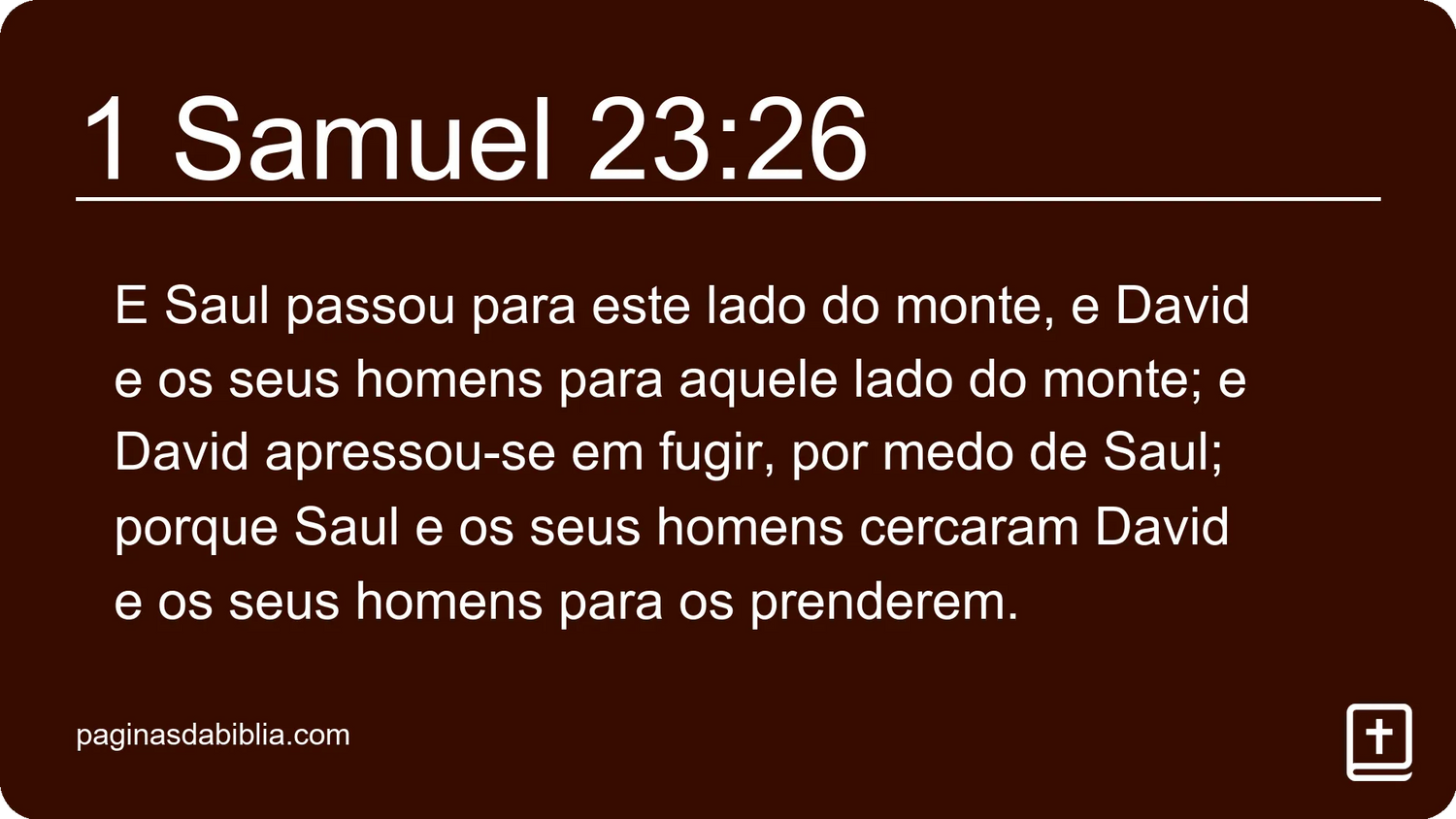 1 Samuel 23:26