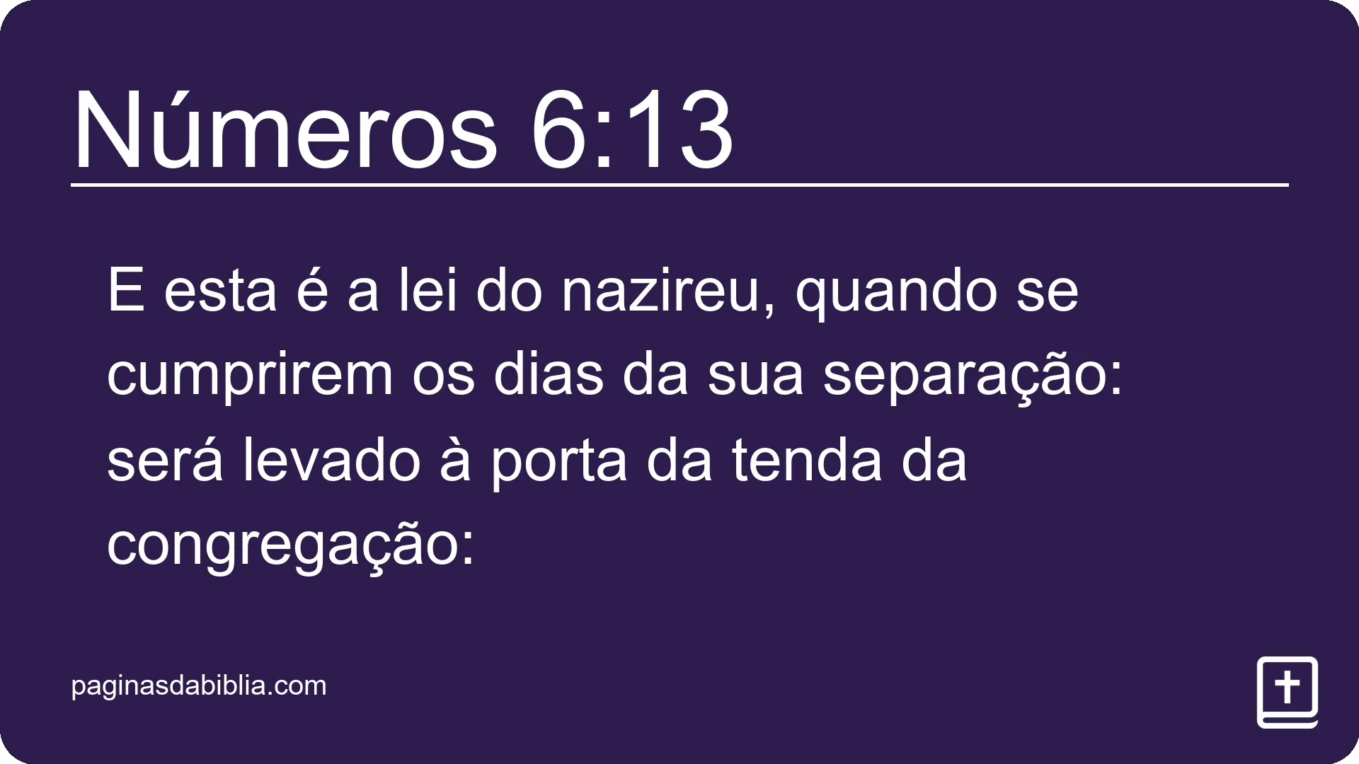 Números 6:13