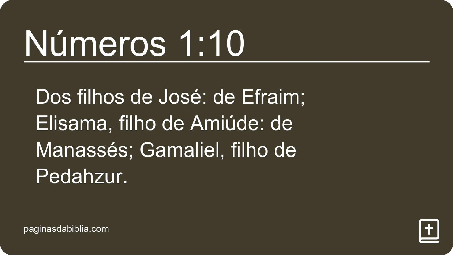 Números 1:10