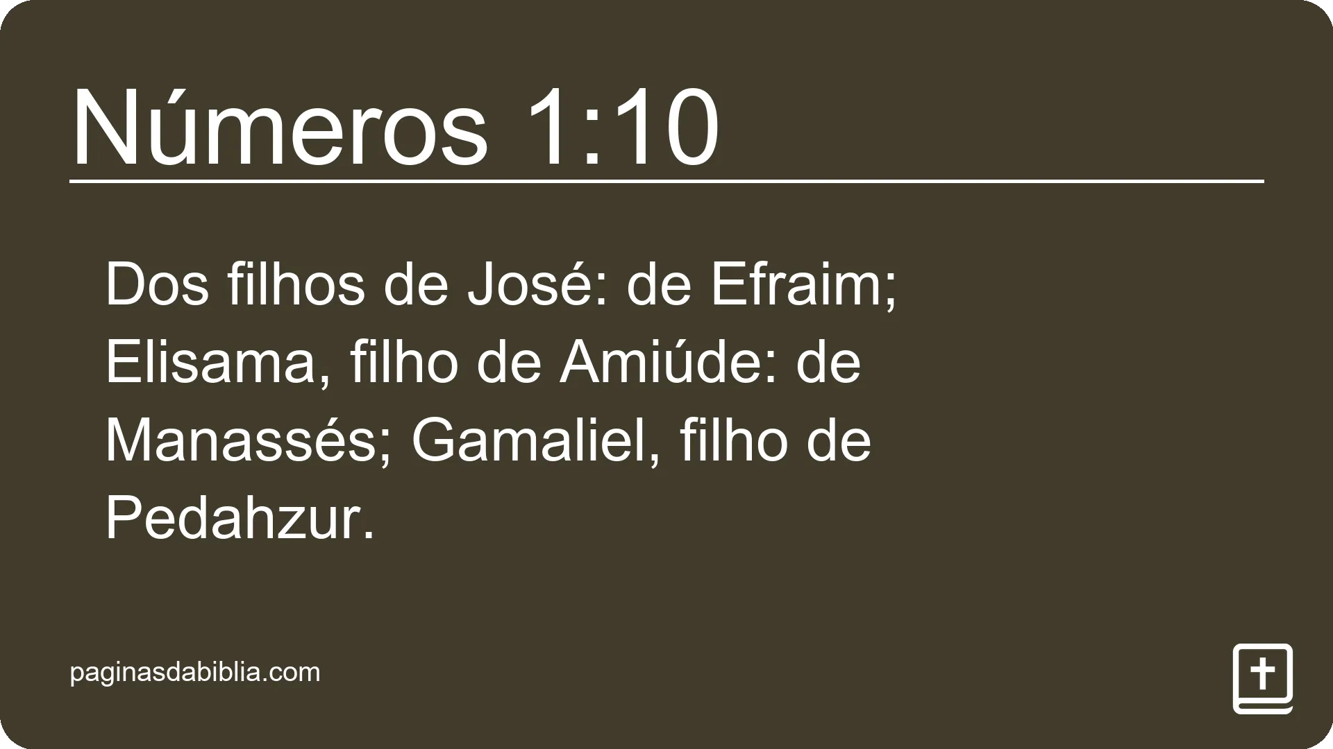 Números 1:10