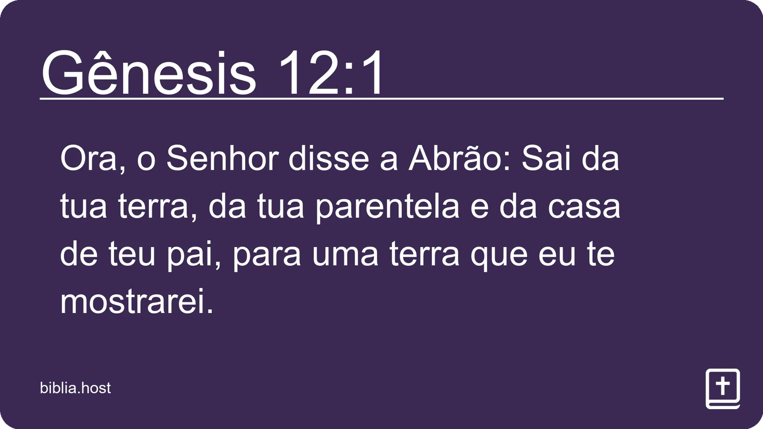 Gênesis 12:1