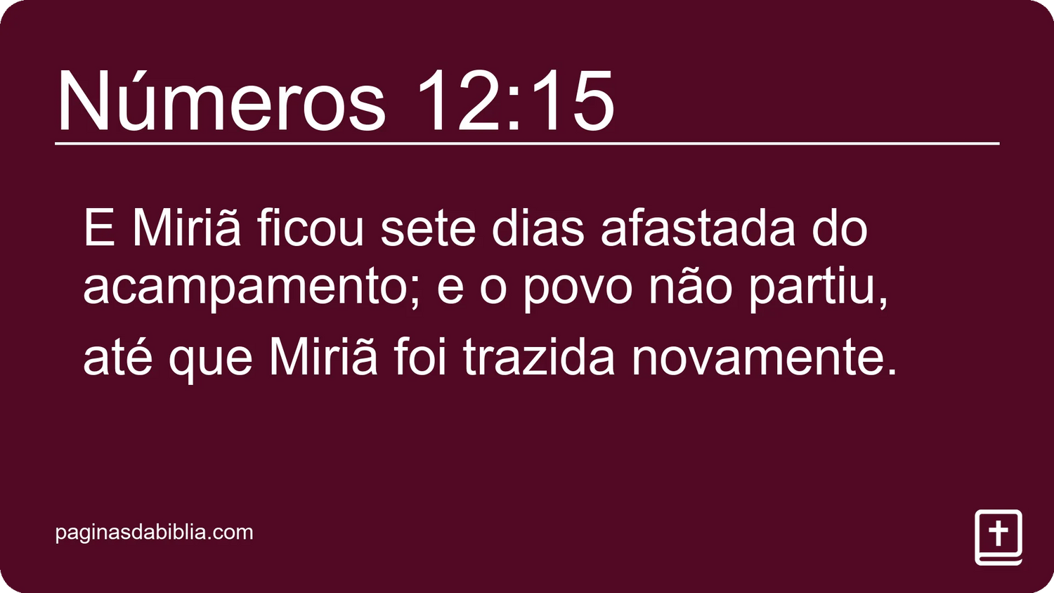 Números 12:15