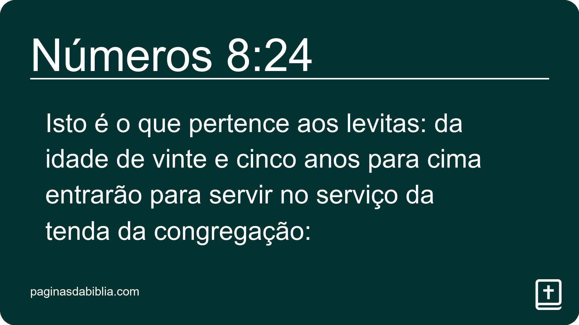 Números 8:24