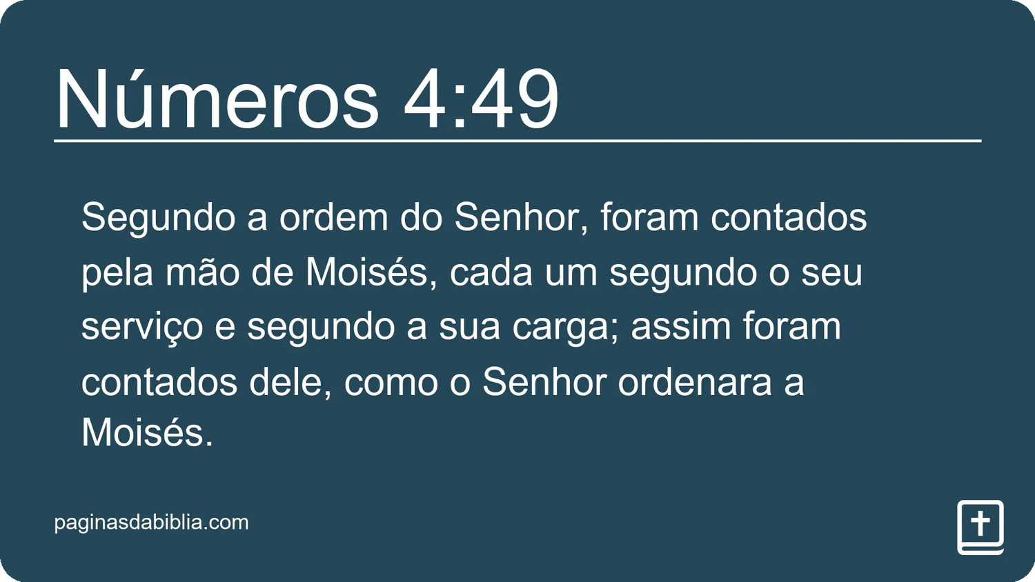 Números 4:49