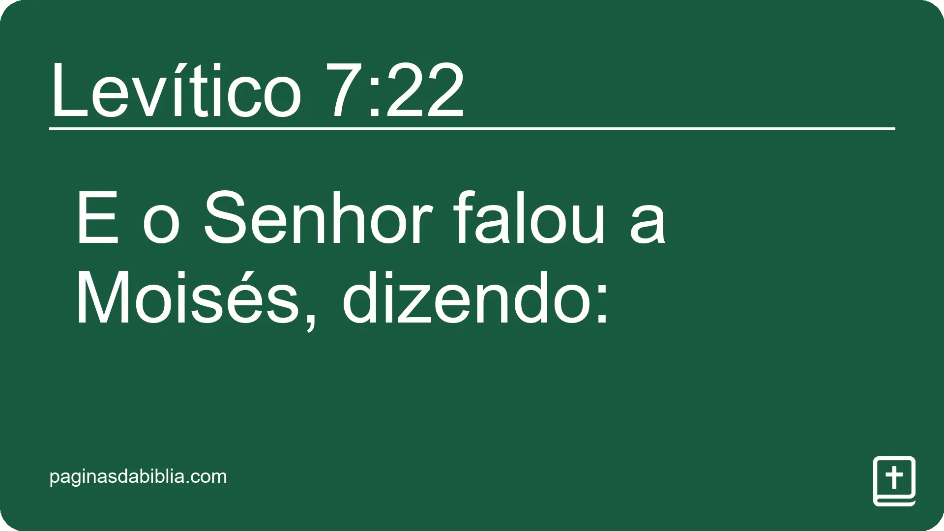 Levítico 7:22