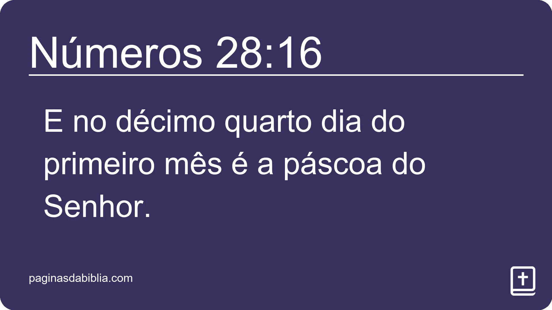 Números 28:16