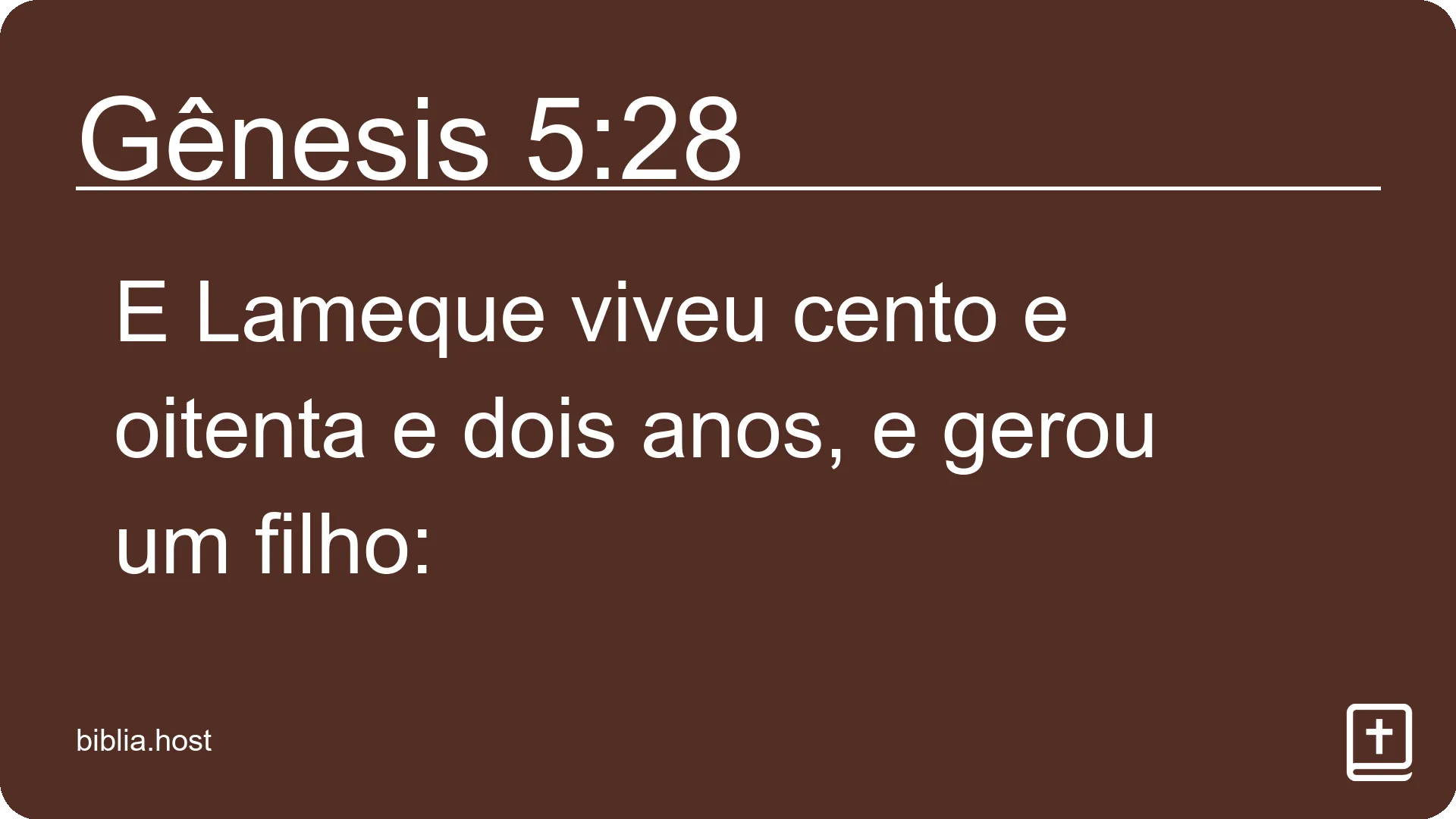 Gênesis 5:28