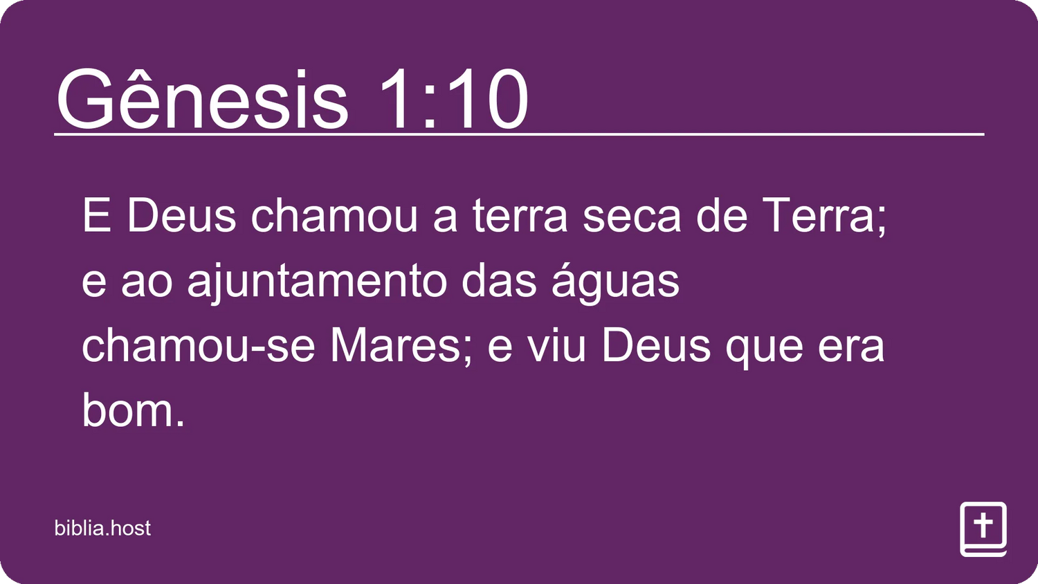 Gênesis 1:10