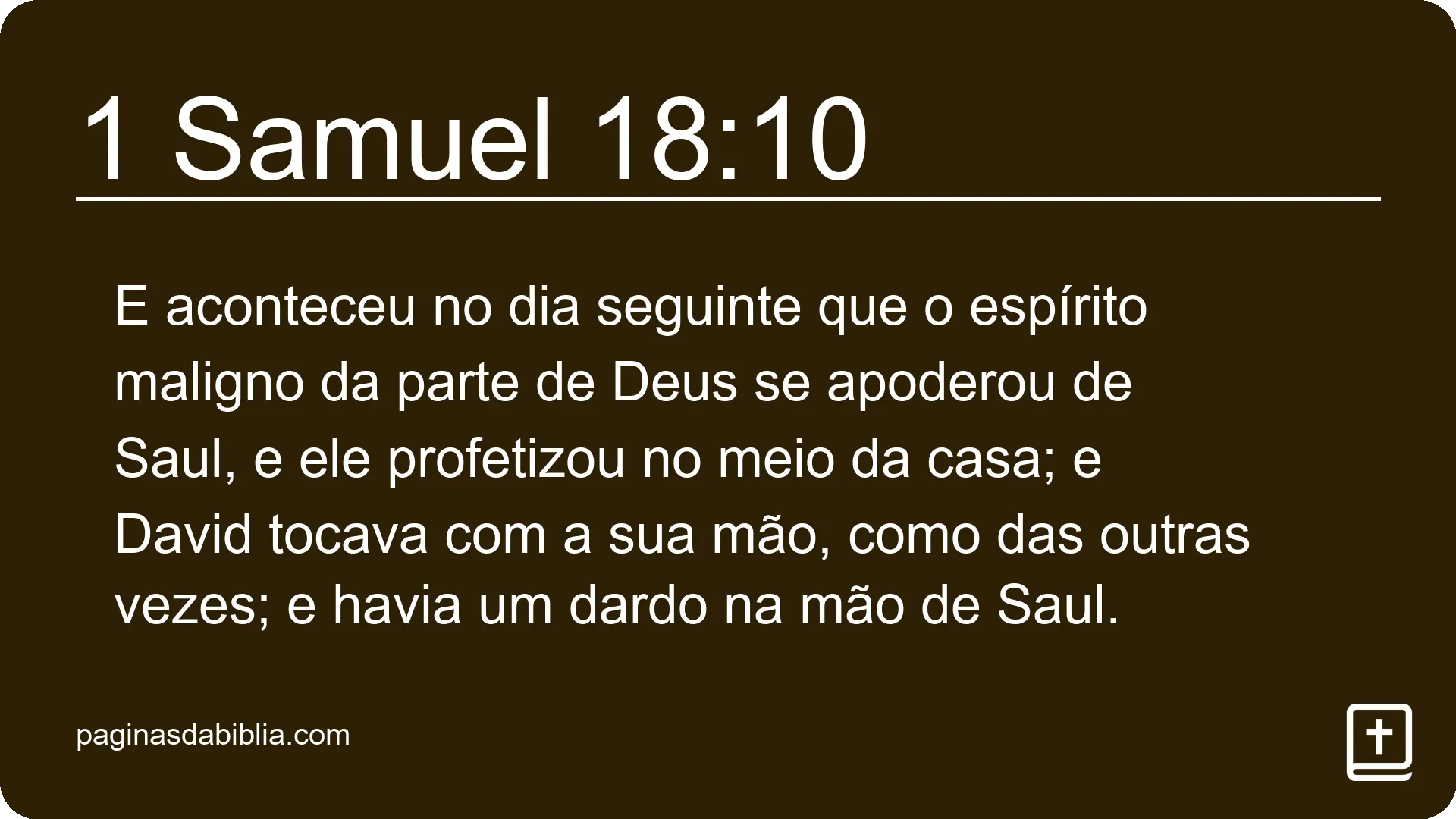 1 Samuel 18:10