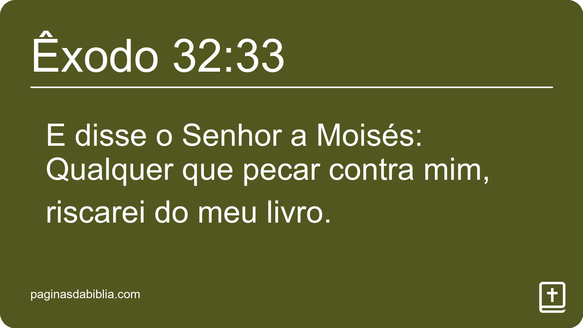 Êxodo 32:33