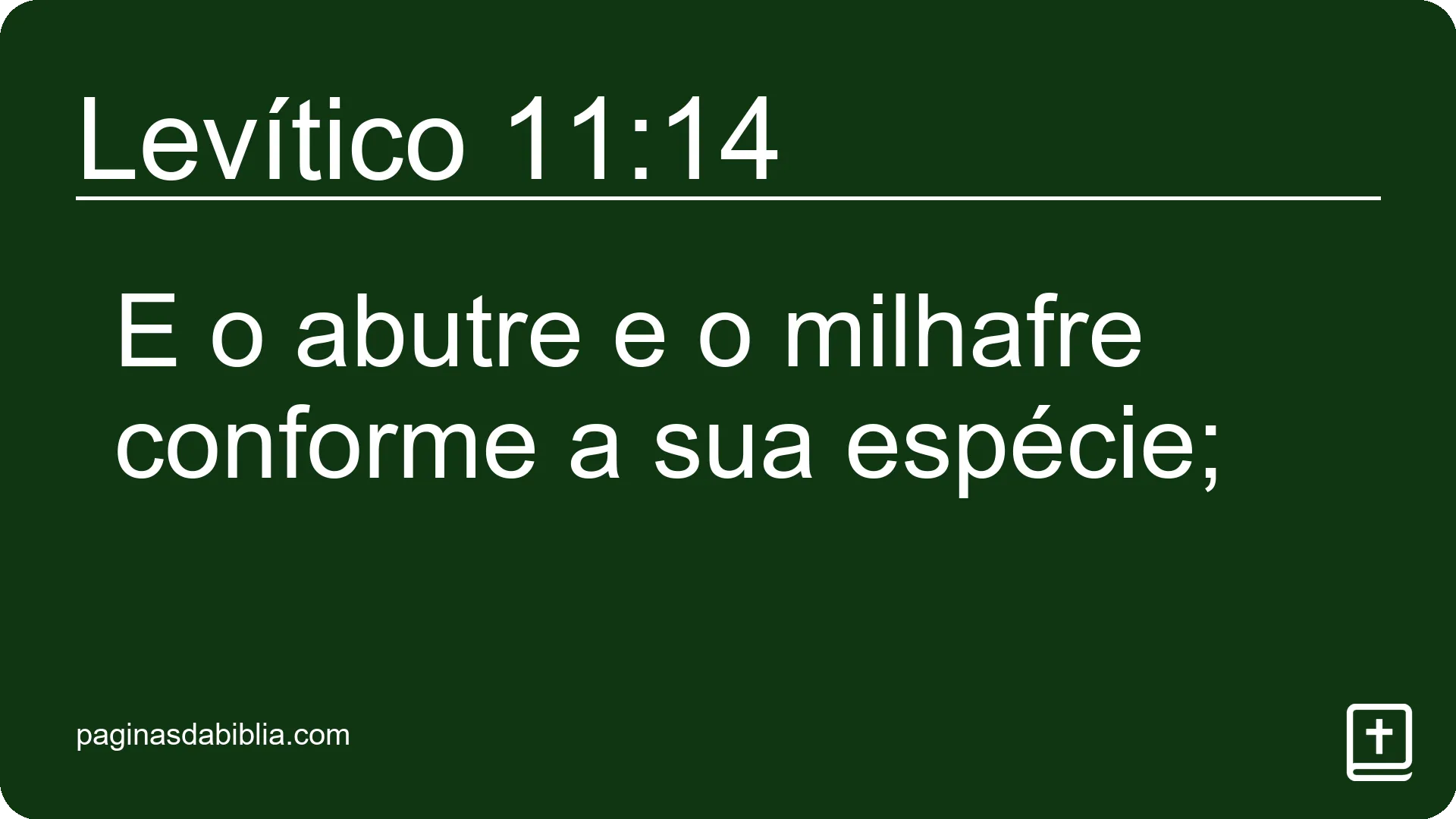 Levítico 11:14