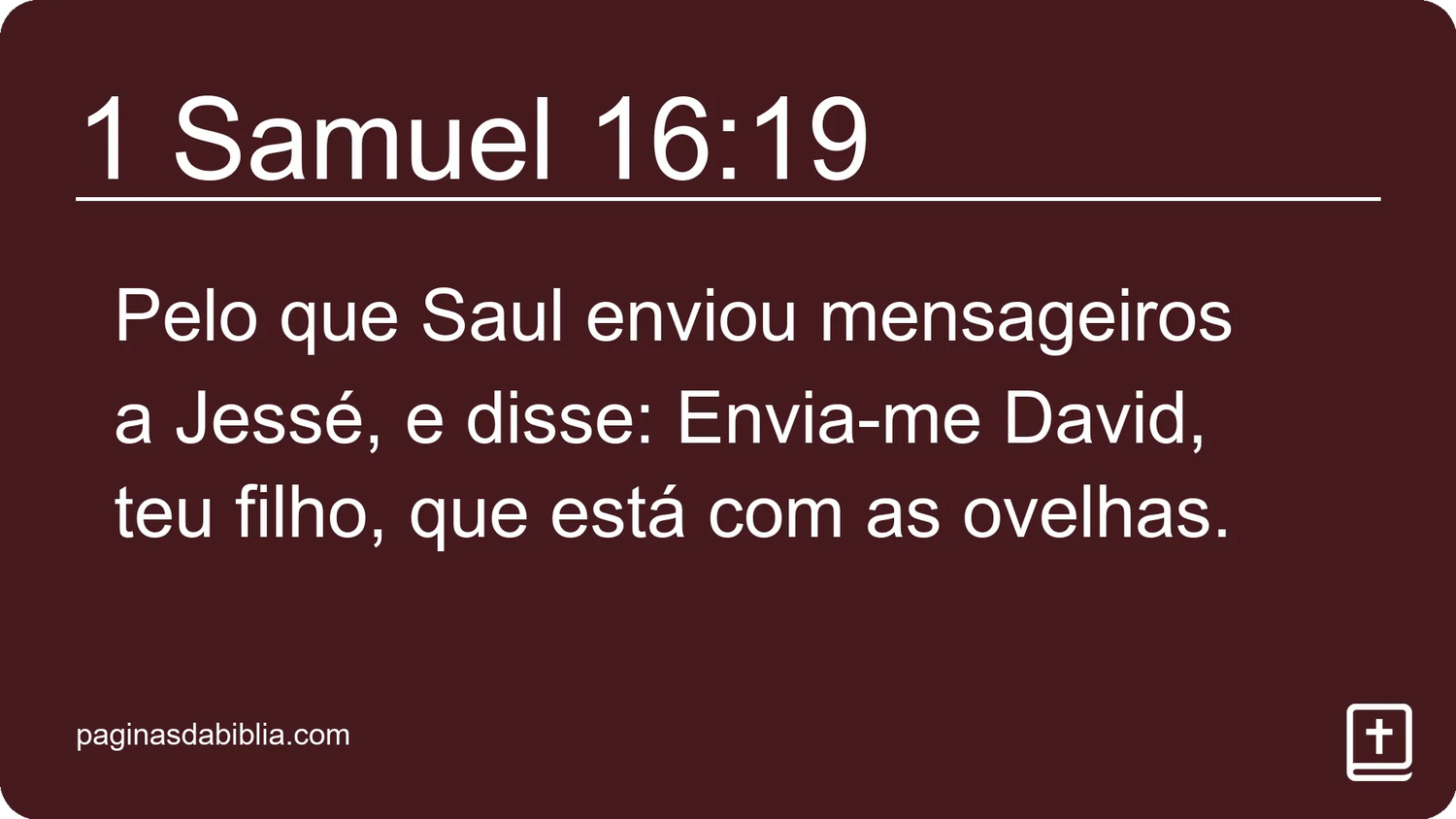 1 Samuel 16:19