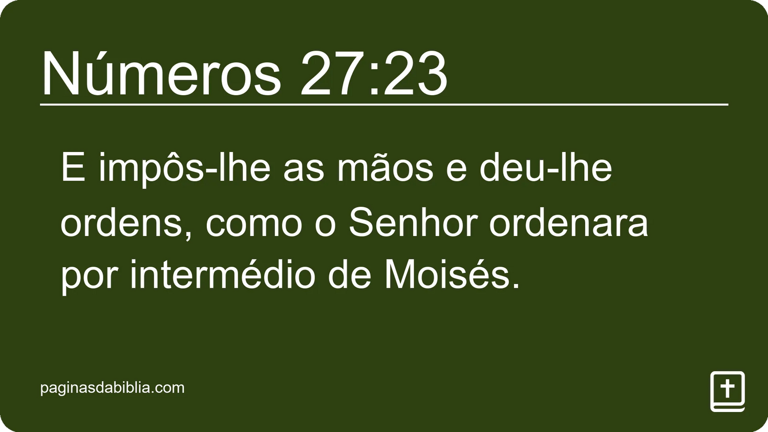 Números 27:23