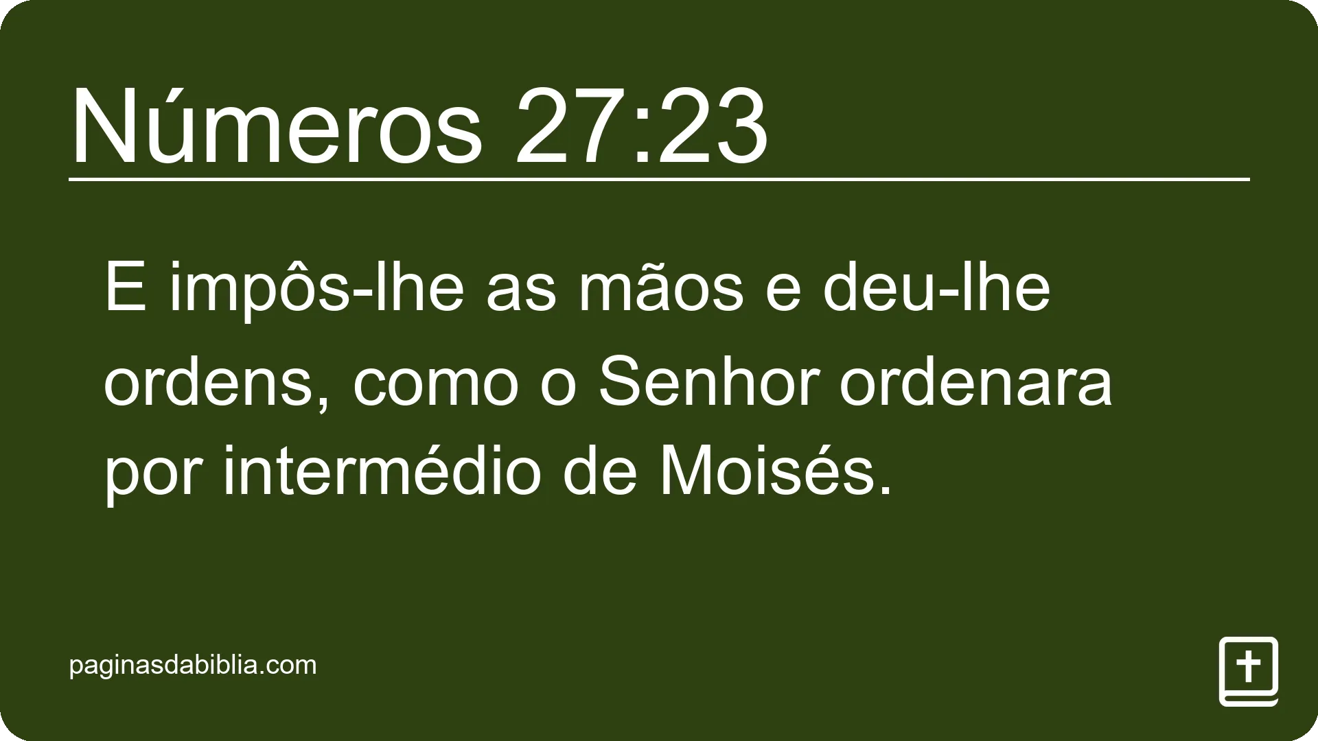 Números 27:23