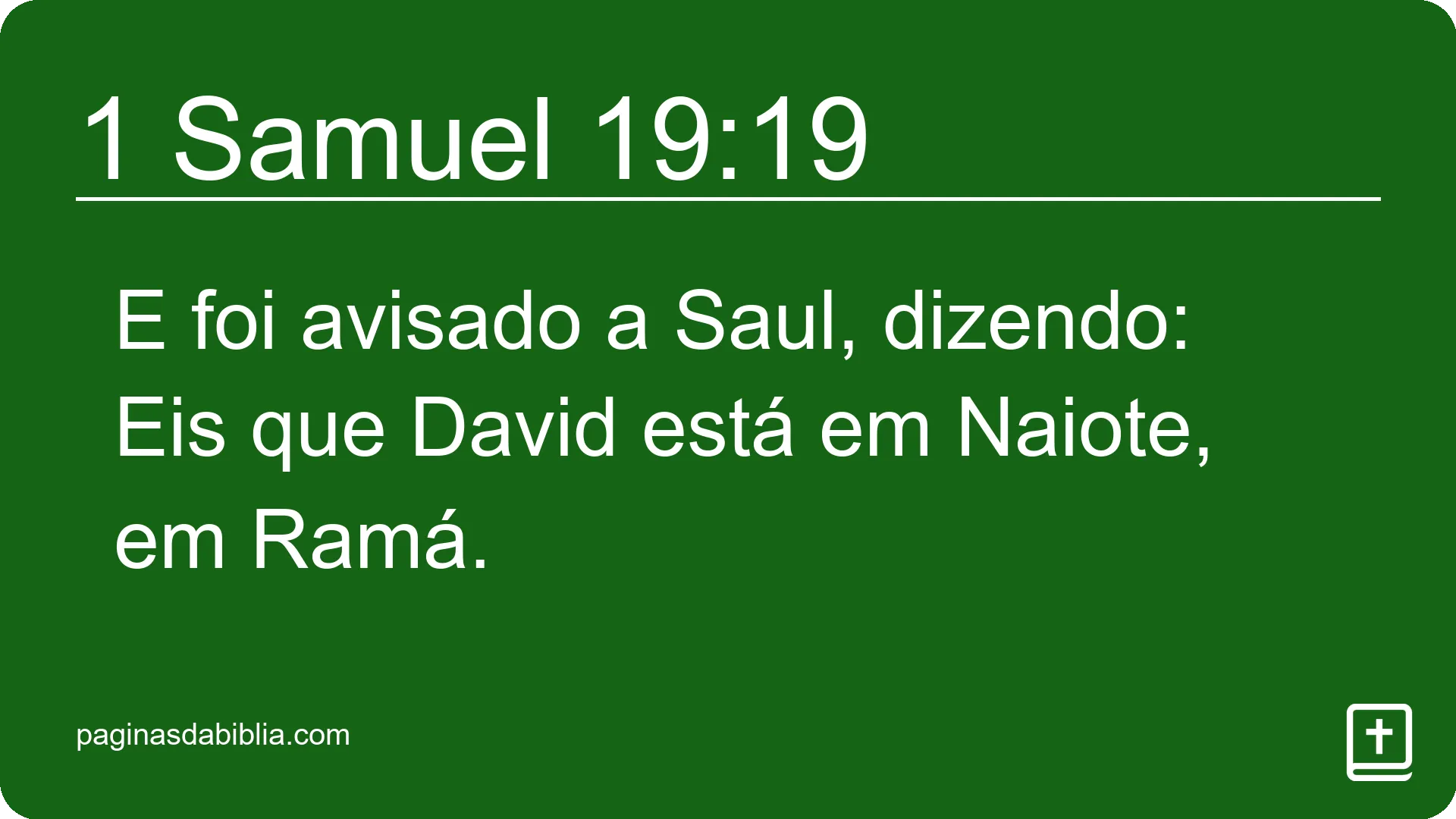 1 Samuel 19:19