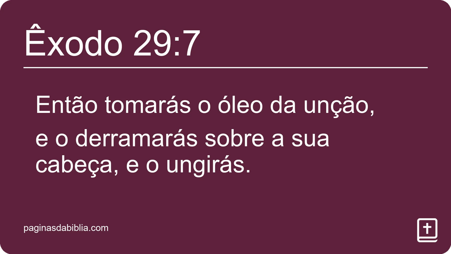 Êxodo 29:7