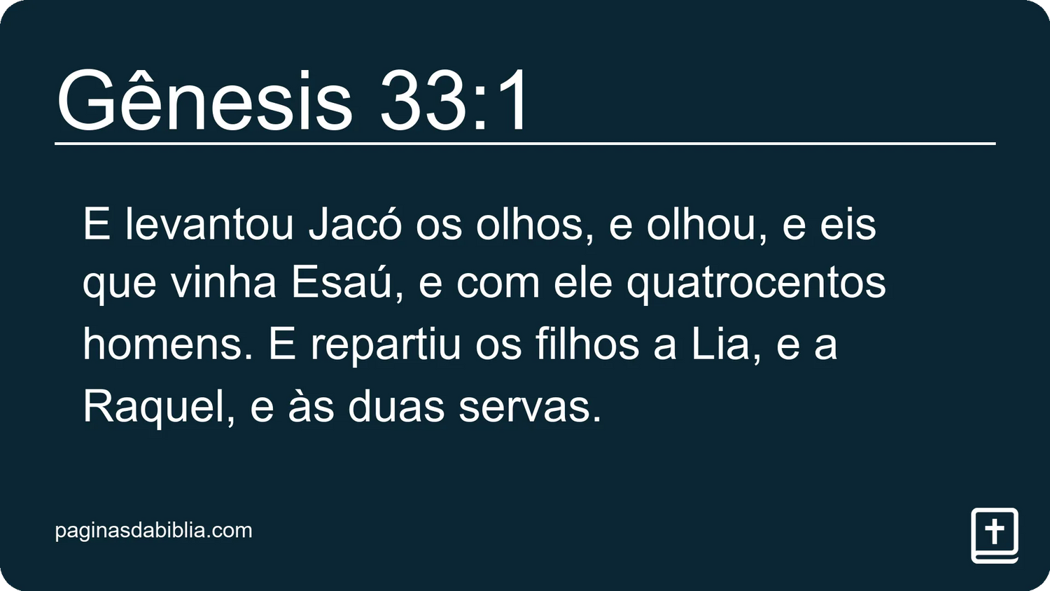 Gênesis 33:1