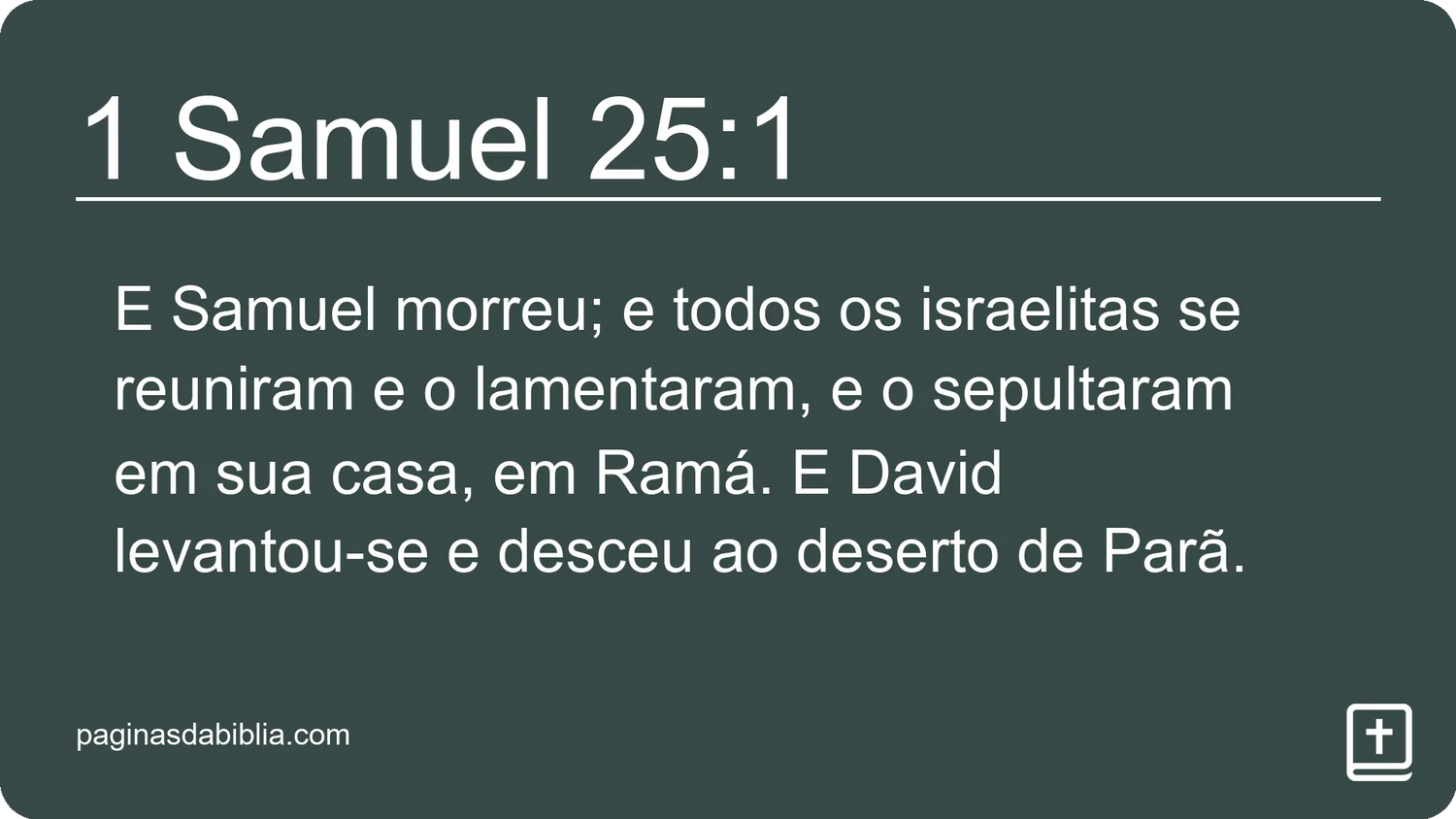 1 Samuel 25:1