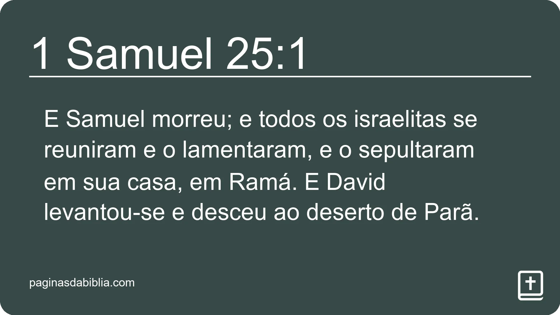 1 Samuel 25:1