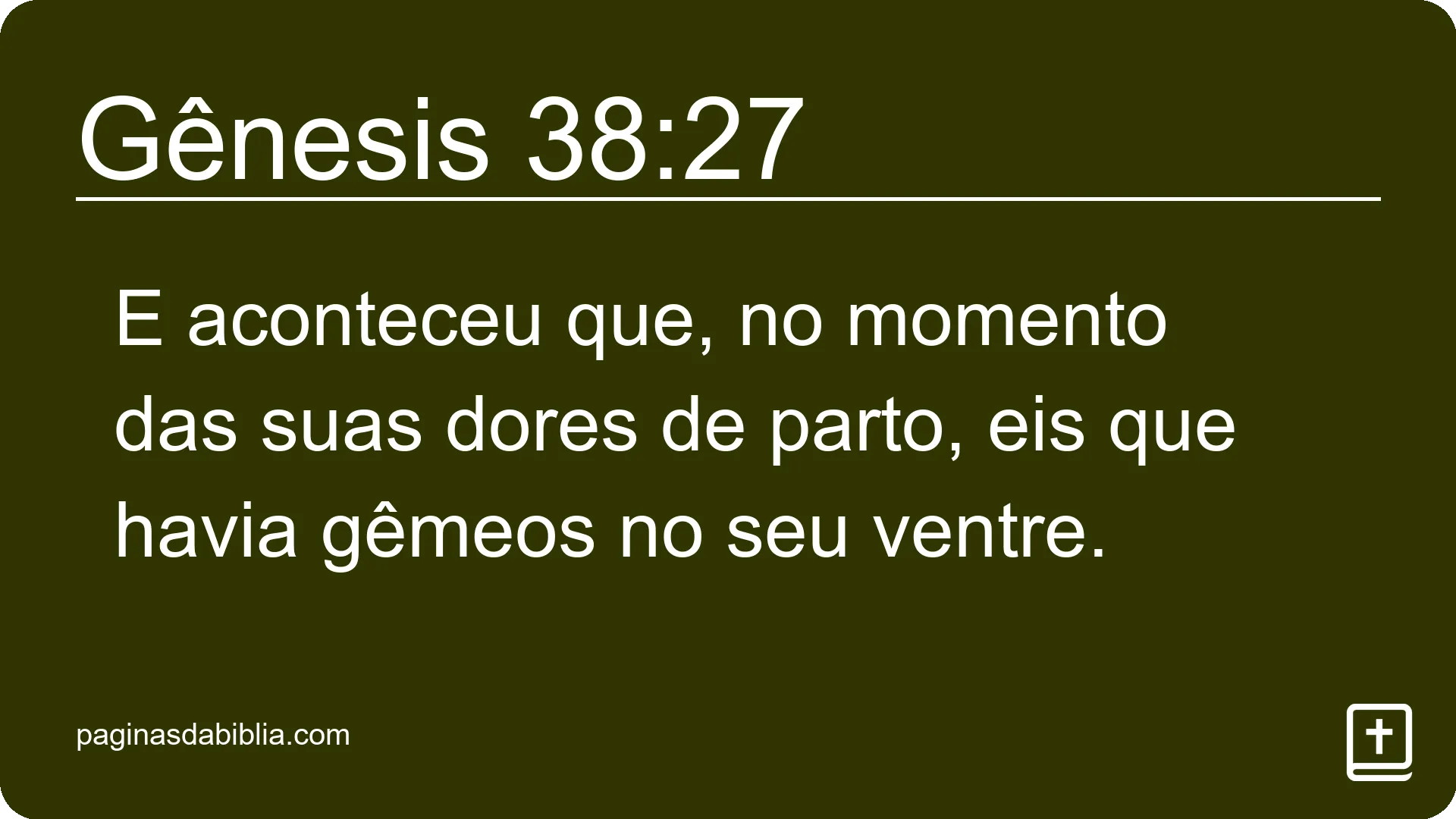 Gênesis 38:27