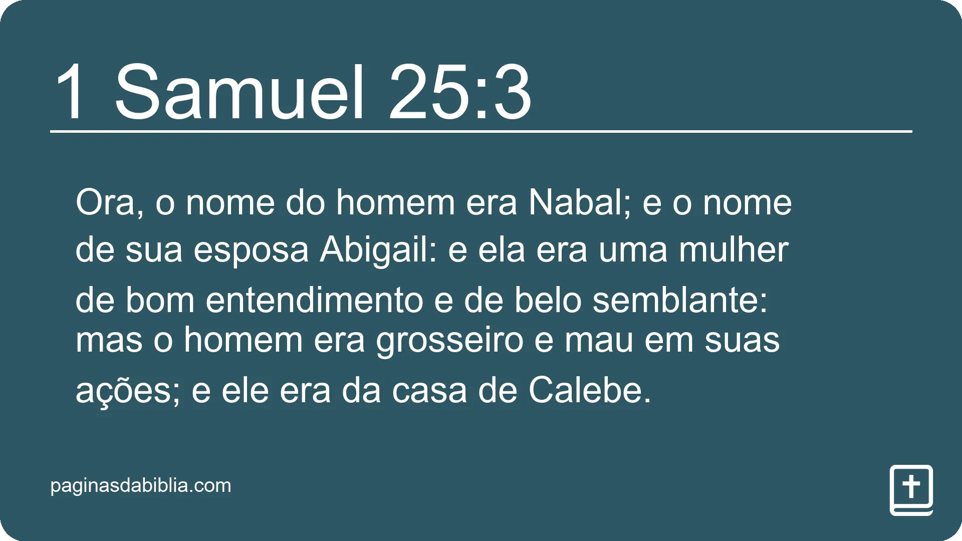 1 Samuel 25:3