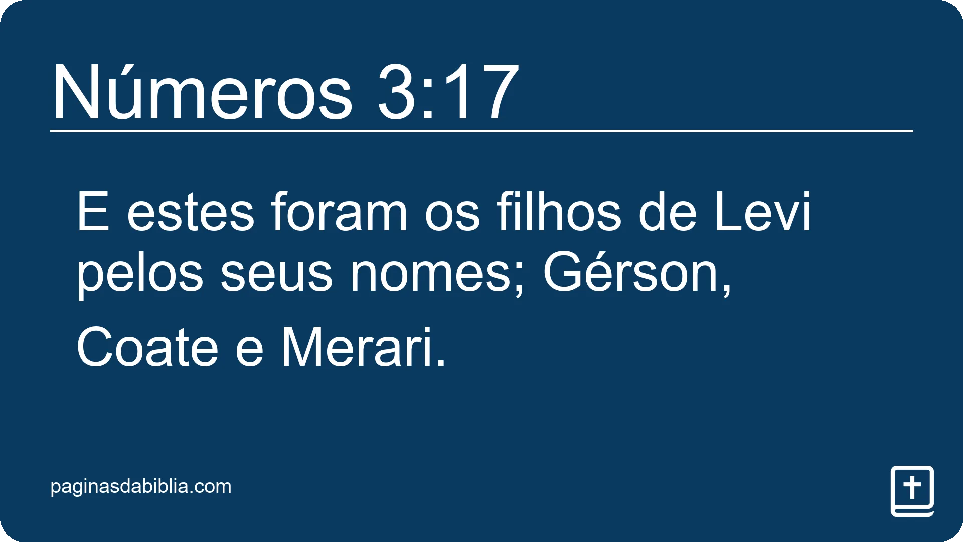 Números 3:17