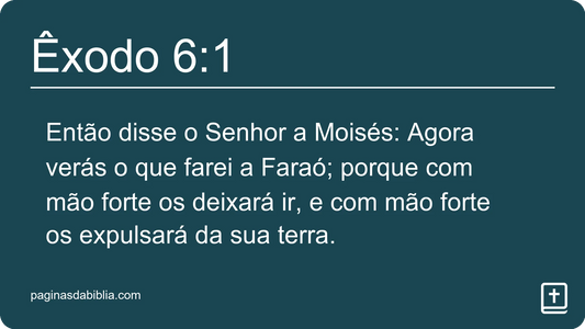 Êxodo 6:1