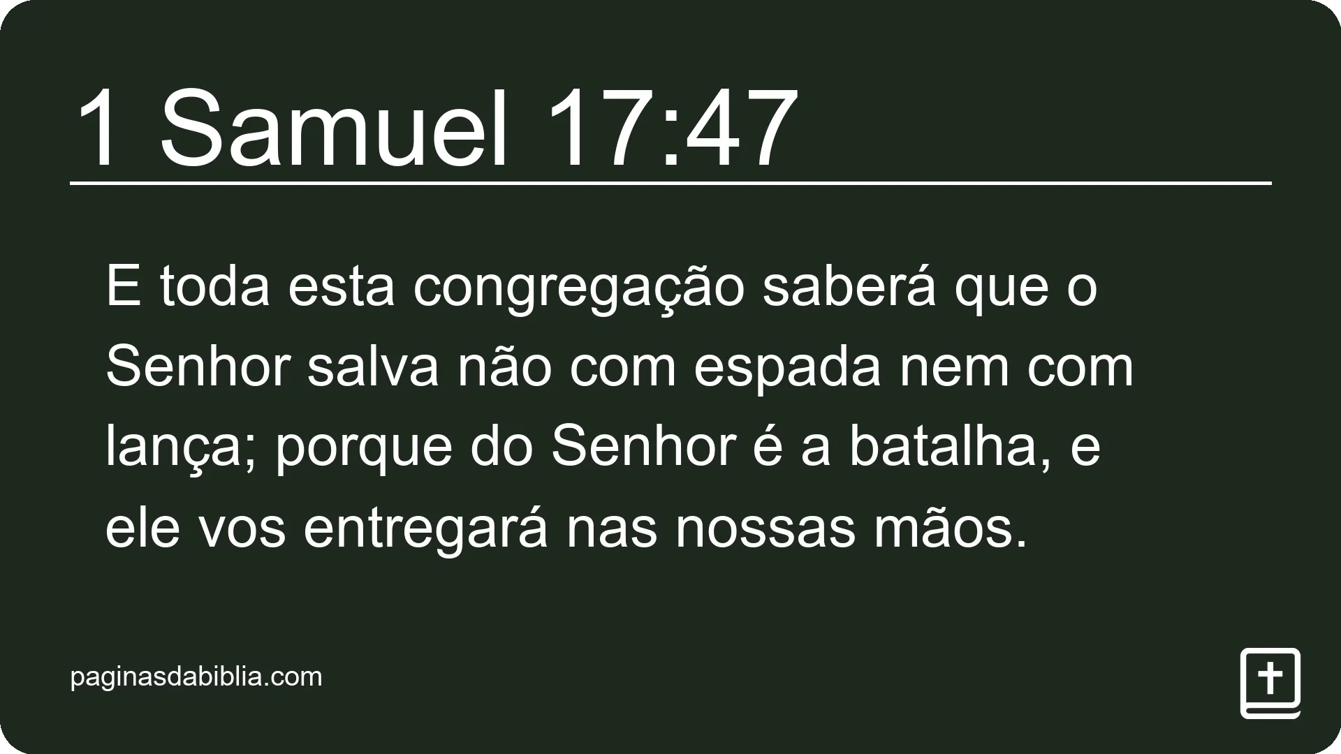 1 Samuel 17:47