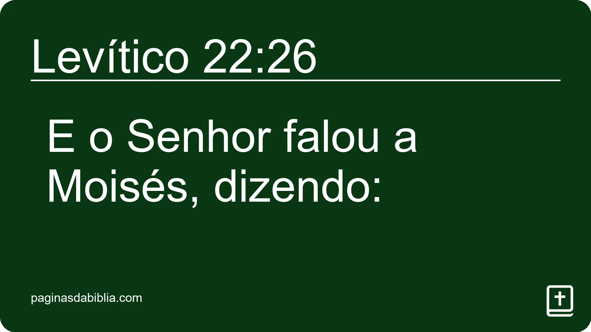 Levítico 22:26