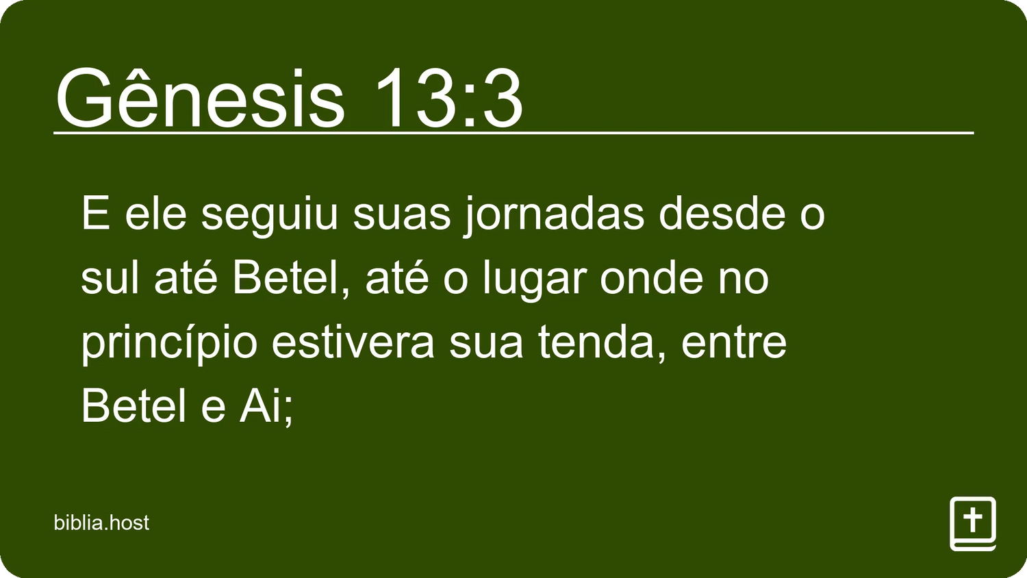 Gênesis 13:3