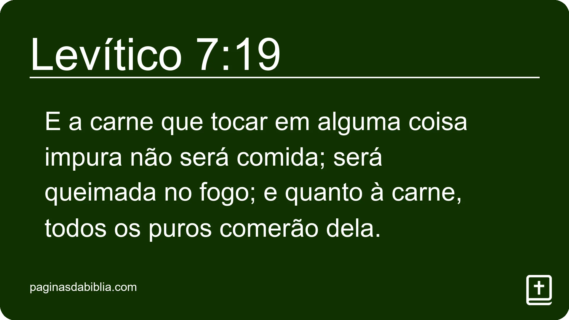 Levítico 7:19