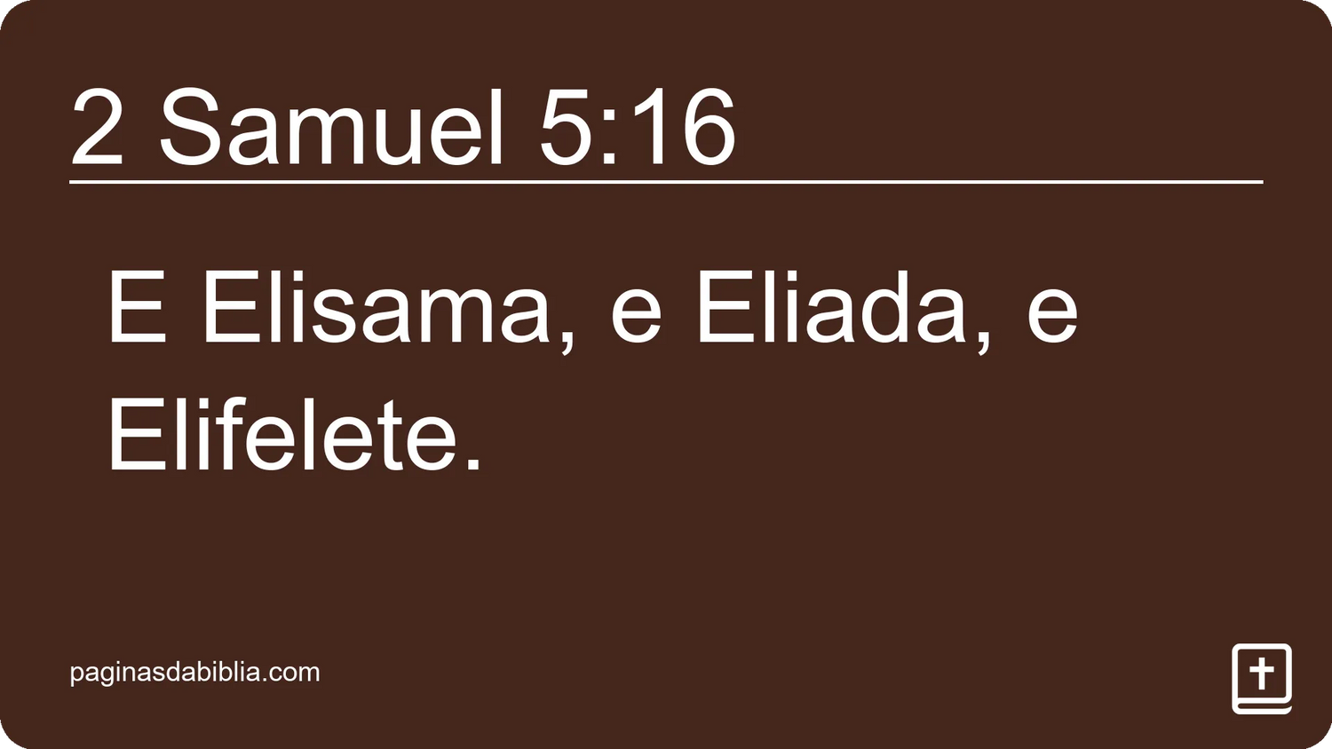 2 Samuel 5:16