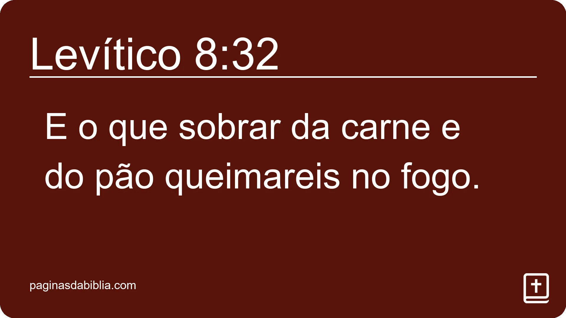 Levítico 8:32